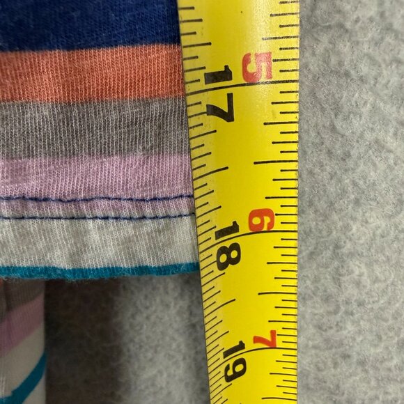 Lands End Women's L 14-16 Tunic Top Crochet Lace Trim Multi Stripe 3/4 Sleeve - Picture 12 of 12